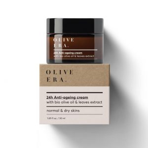24h Crema anti-edad con aceite y hojas de olivo, 50ml
