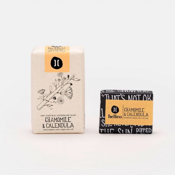 Jabón de Manzanilla y Caléndula a base de aceite de oliva 100% orgánico. - Imagen 2