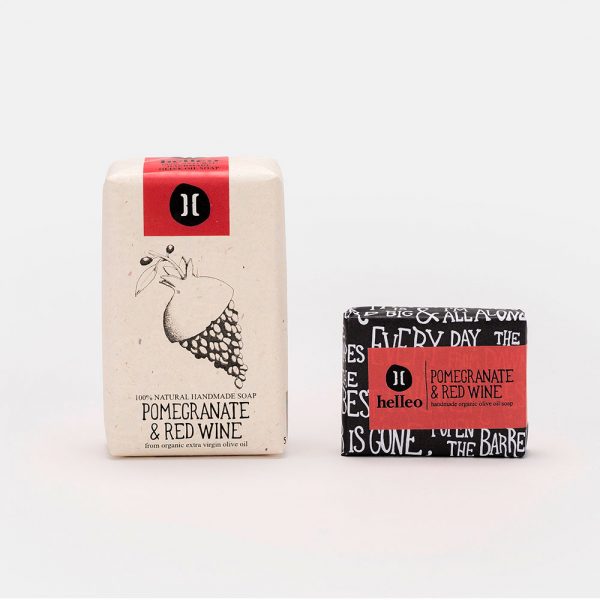 Jabón de Granada y Vino Tinto a base de aceite de oliva 100% orgánico - Imagen 2