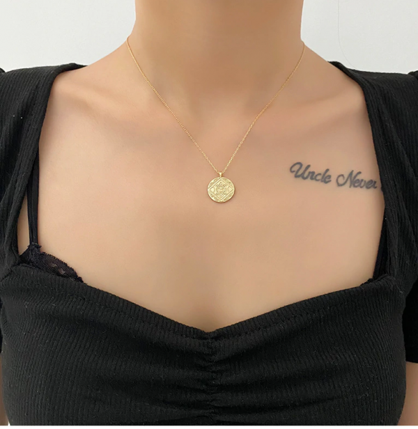 Collar "Moneda Vintage" de plata 925 - Imagen 2