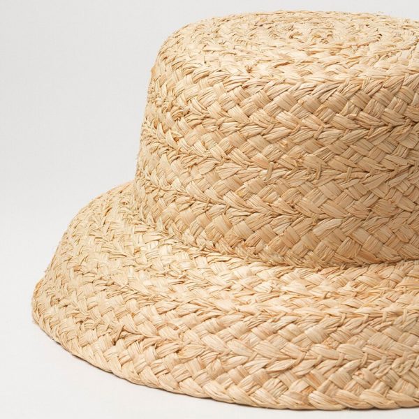 Sombrero de Rafia con cinta para niñas. - Imagen 5