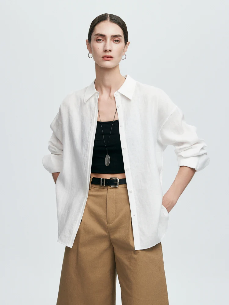 Camisa Arizona Manga Larga Blanca