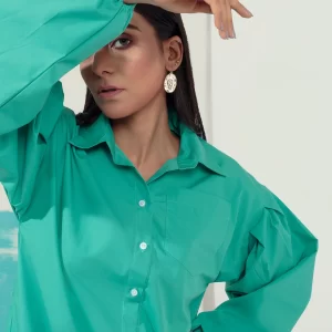 Camisa Verde Con Tabletas