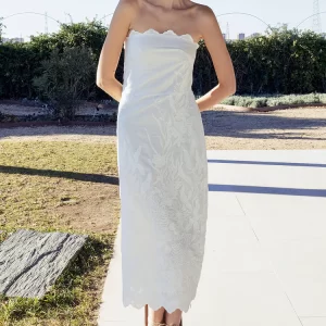 Vestido Solario Blanco Estraples