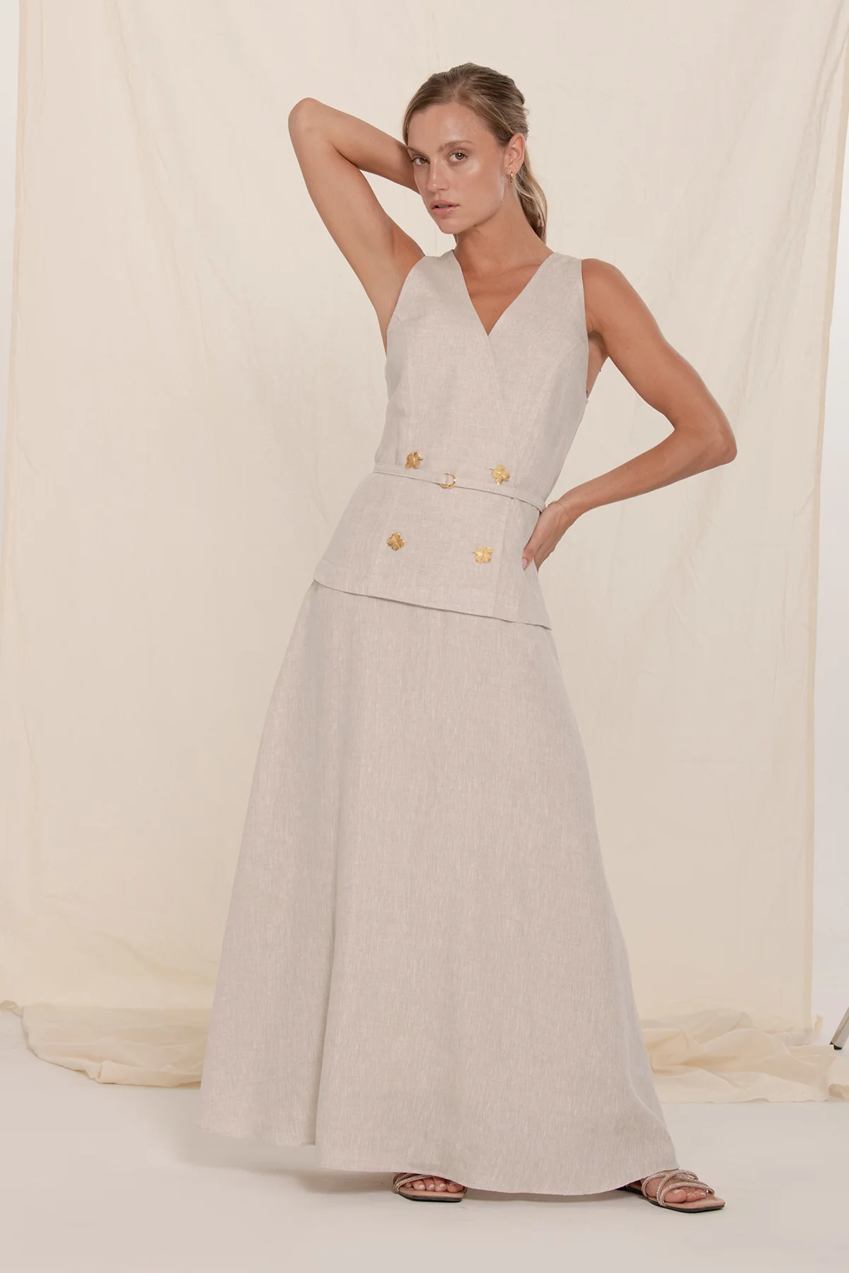 Vestido Anabella Arena - Imagen 3