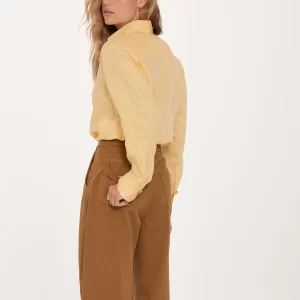 Jeans Celestina Café Con Botones