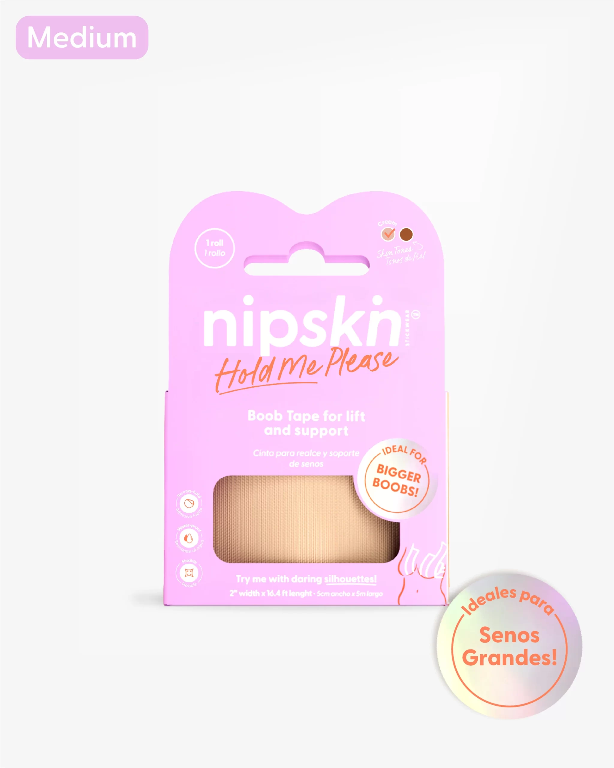 Cinta Levanta Busto - Boob Tape Crema