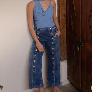 Jeans Donata Con Botones