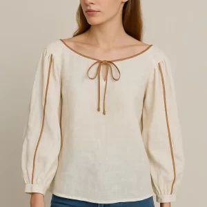 Blusa Morella Ivory O Beige