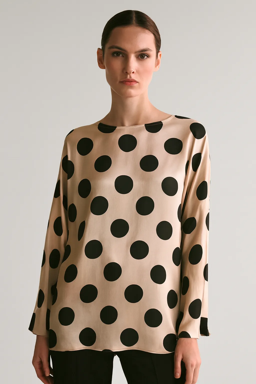 Blusa Satin De Bolas