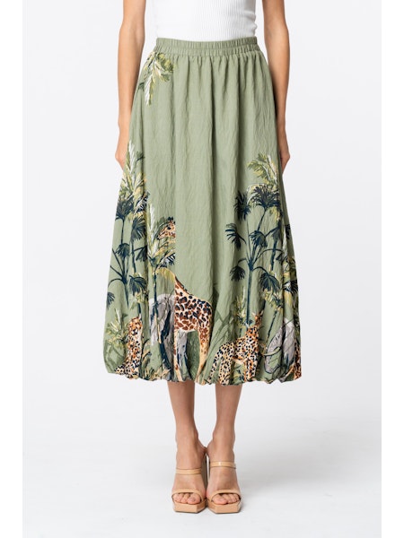Falda Safari globo