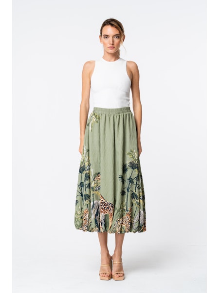Falda Safari globo