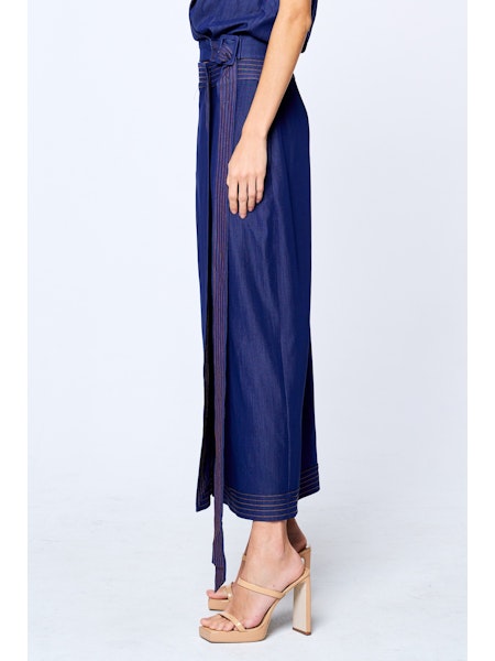 Falda midi de Tencel