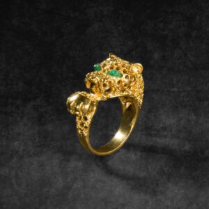 Anillo Tigre Esmeralda
