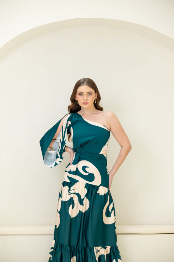 Vestido Maura Estampado Verde