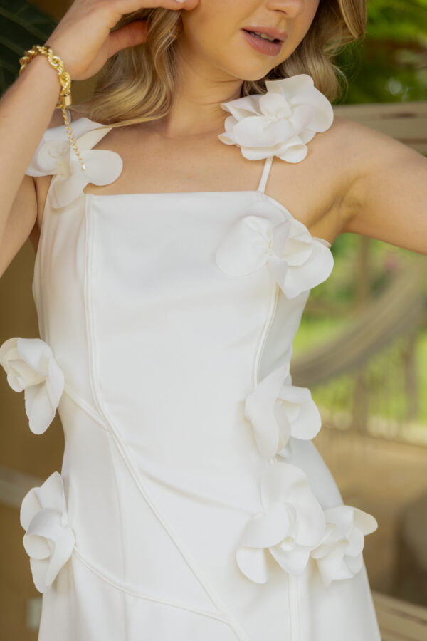 Vestido Anastasia corto blanco