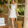 Vestido Anastasia corto blanco