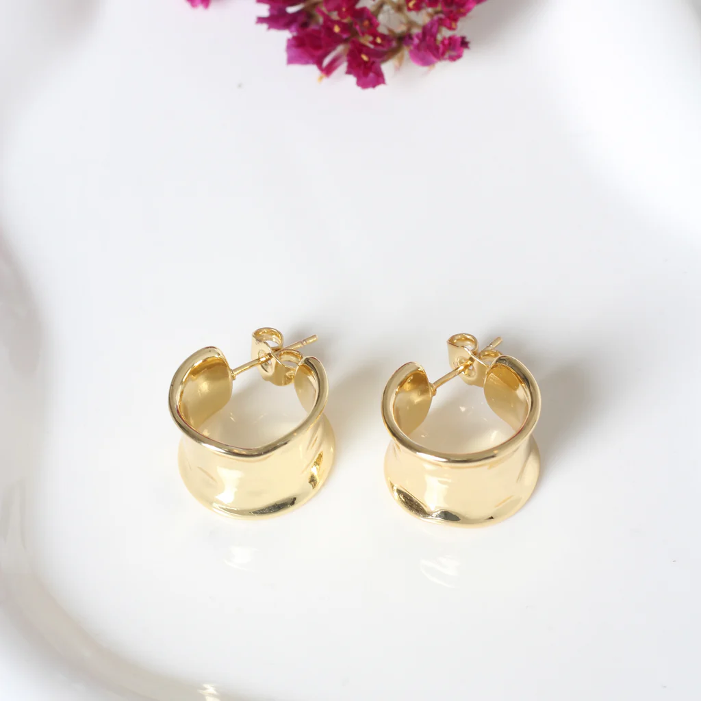 Aretes Argollas Doradas