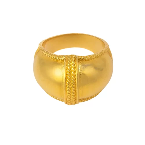 Anillo Grueso Line Vertical