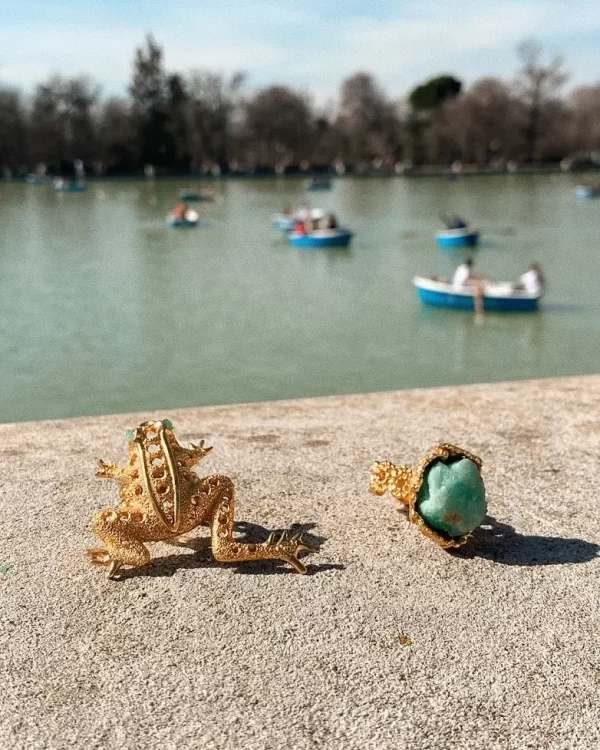 Anillo Rana Pata Estirada 2 Anillo Rana Pata Estirada