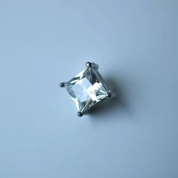 Aretes Cuadrados Con Circonia 5 Aretes Cuadrados Con Circonia