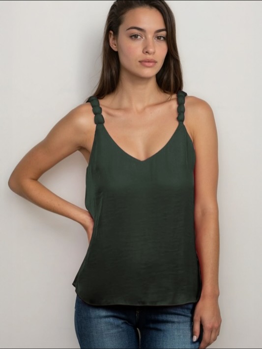 Blusa de Tiritas Verde Olivo