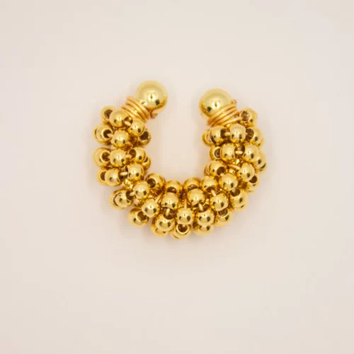 Earcuff Bolitas Doradas
