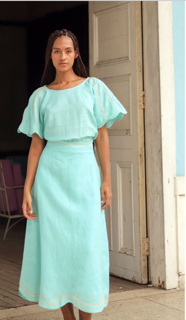 Falda Alpes Aguamarina Falda Alpes Aguamarina