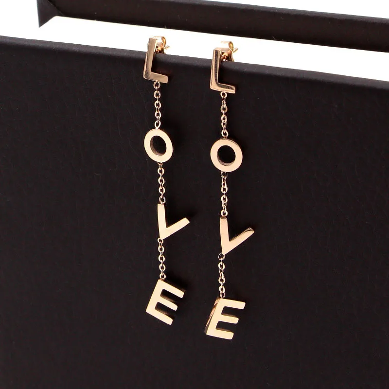 Aretes Largos Love - Imagen 2