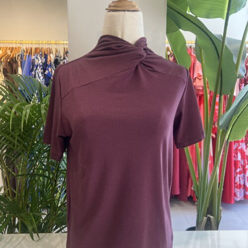 T Shirt Nora, rojo vino by Palo Santo