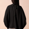 Blusa Caftan manga corta en negro