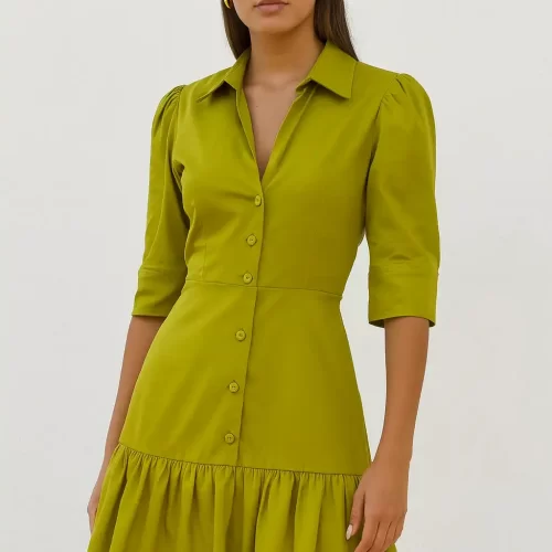 Vestido Carina Verde Pistacho Vestido Carina Verde Pistacho