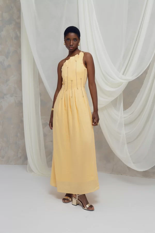 Vestido Justina Amarillo Vestido Justina Amarillo