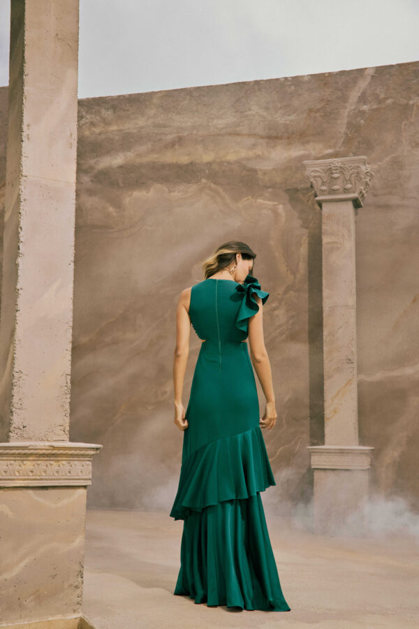 Vestido GAIA One Shoulder Verde