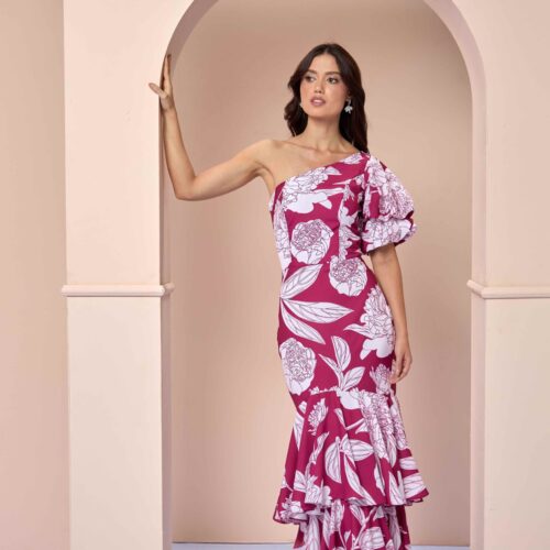 NR0446-scaled Vestido Grace One Shoulder Magenta