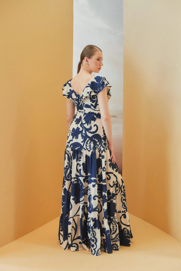 dior-003 Vestido Dior print azul