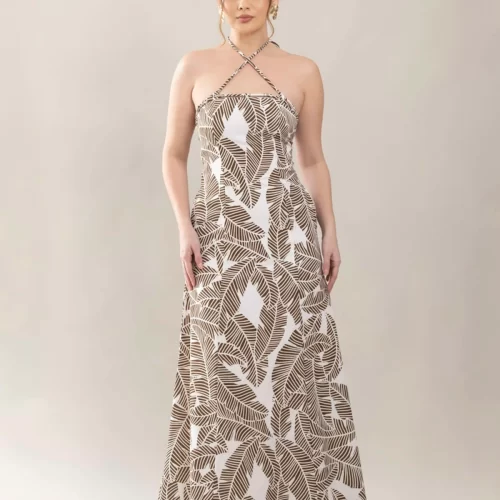 Vestido Lana en Palmeras