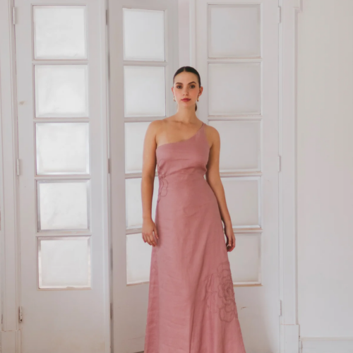 Vestido Mimosa en Rosa Vieja