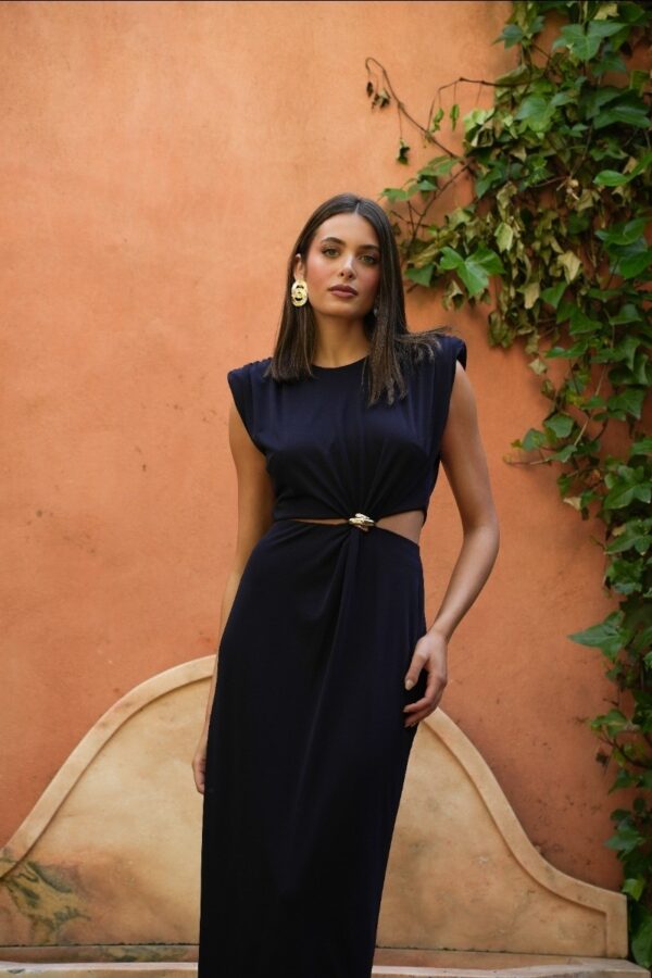 Vestido Nuvia azul marino