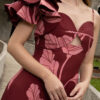 Vestido Carson en tinto