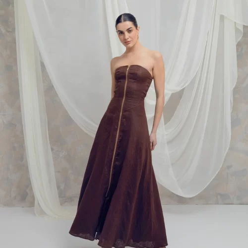 Vestido Luciana-café