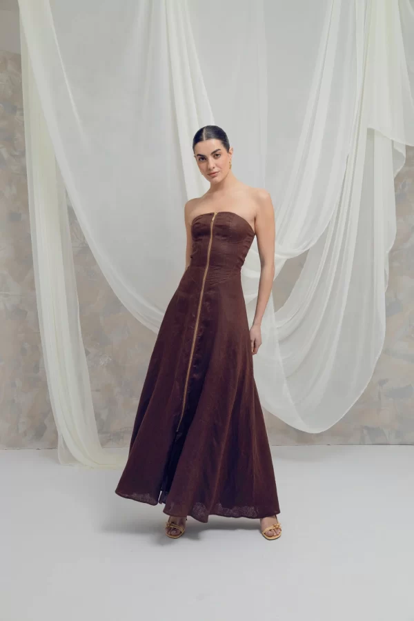 Vestido Luciana-café
