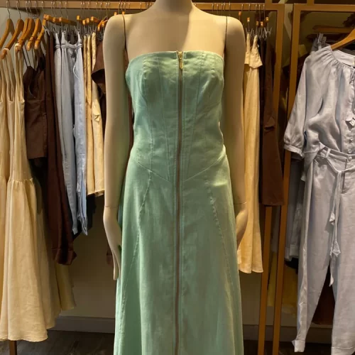 Vestido Luciana-verde menta