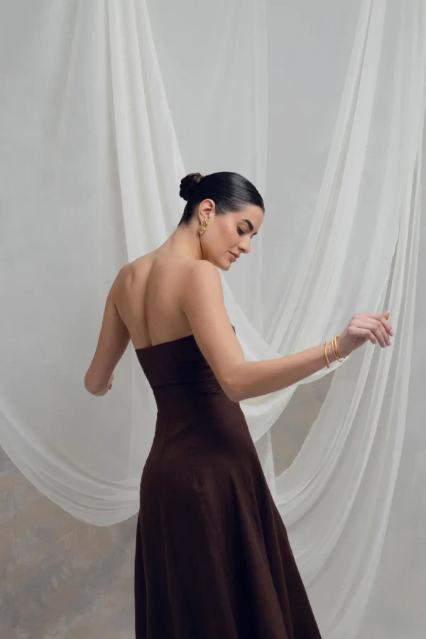 Vestido Luciana-café