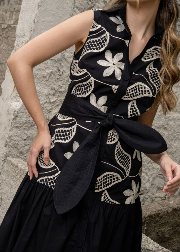 Vestido Camisero Valeria - negro