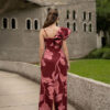 Vestido Carson en tinto