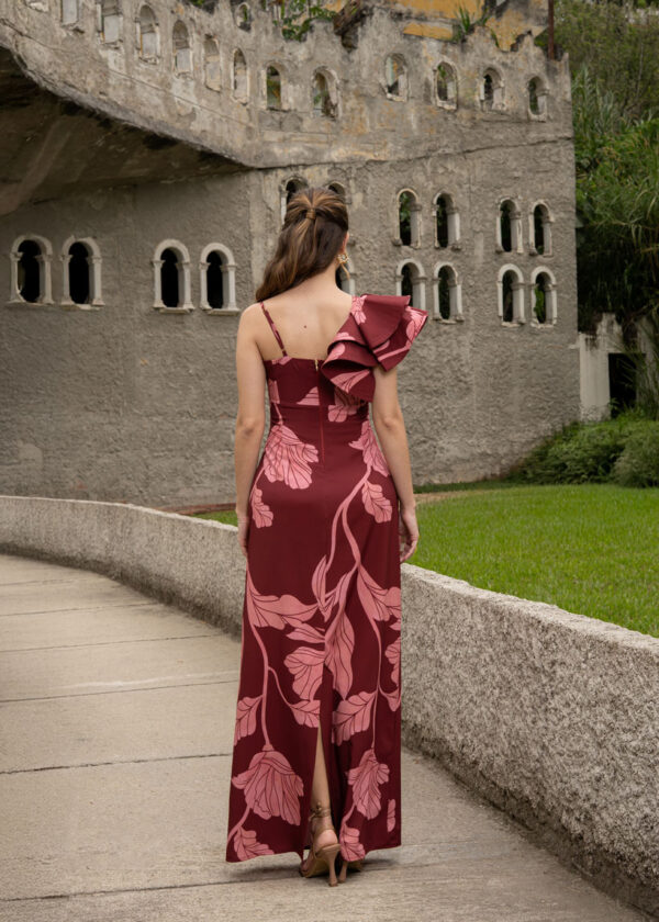 Vestido Carson en tinto