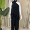 Set negro cuello alto  con encaje