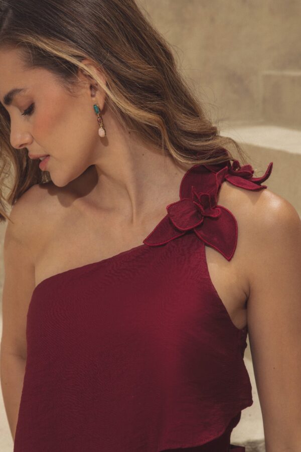 Vestido Anabella Vino Tinto