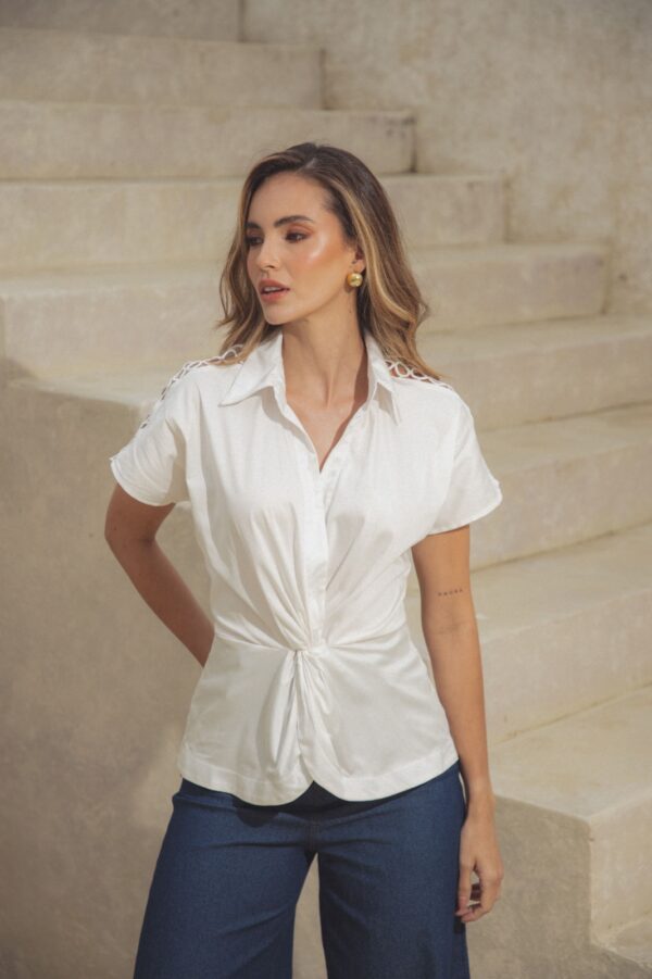 Blusa Claudette blanca